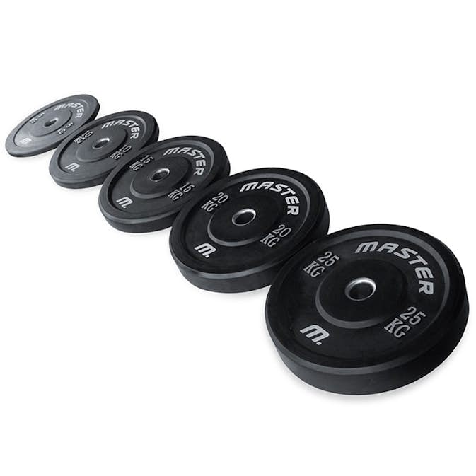 Viktskiva Master Fitness Bumperplate Svart